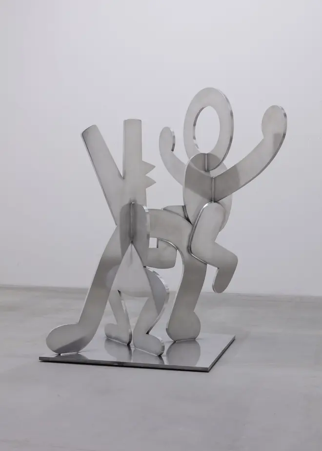 Untitled (Figure Balancing on Dog), 1989