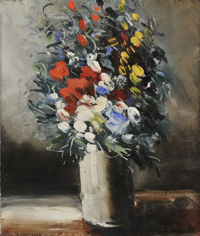 ヴラマンク「花瓶の花」 56×47 ㎝