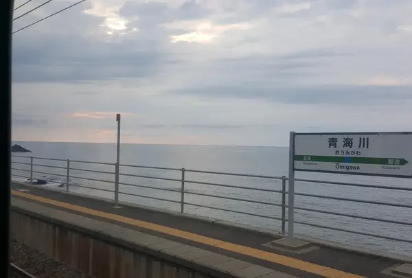 日本海絶景の駅で２０分停車、撮影タイム〜