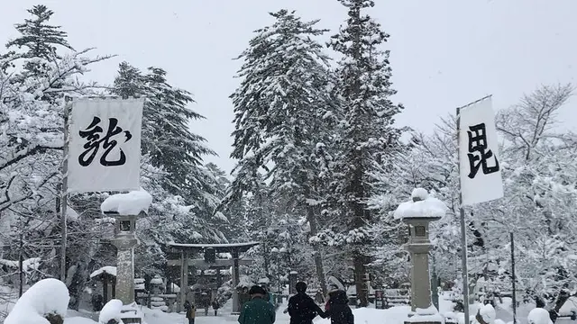 かなり上杉る街…米沢は今日も雪だった！