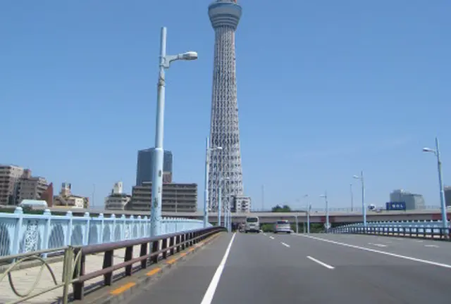 名を在原業平の歌に由来する東京スカイツリーのお膝元－言問橋