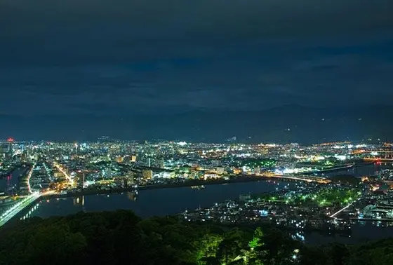五台山からの夜景